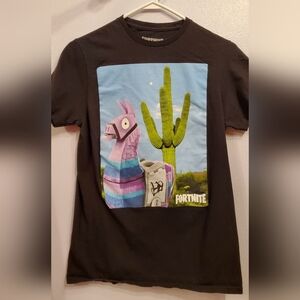 Fortnite Men's Black Short-Sleeve T-shirt Small